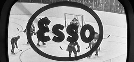 Esso Happy Motoring commercial with hockey.