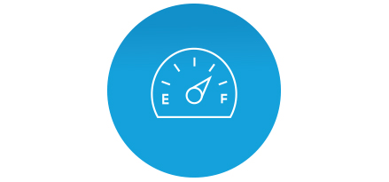 Icône d’un compteur de réservoir d’essence