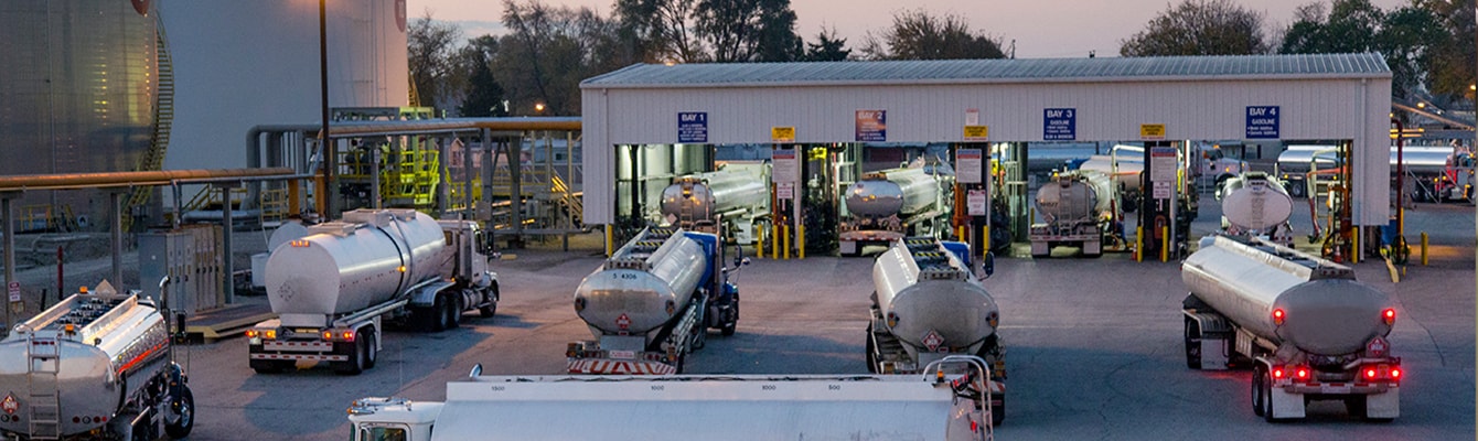 Trucks at terminal Trucks at terminal