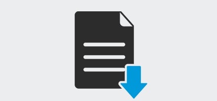 Document with down arrow icon