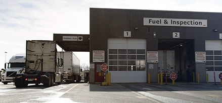 poste carburant et inspection